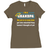 mischief with grandpa Ladies Fitted T-Shirt