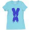 jake paul x blue Ladies Fitted T-Shirt