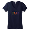 eat sleep radio Women's V-Neck T-Shirt