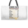 Scorpio Facts Zodiac Weekender Totes
