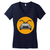 delorean Women's V-Neck T-Shirt