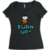 turn up Women's Triblend Scoop T-shirt