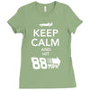 keep calm and hit 88 mph time travel Ladies Fitted T-Shirt