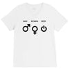man woman geek symbols V-Neck Tee