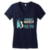 Women's March New York Women's V-Neck T-Shirt