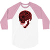 geometric skull 3/4 Sleeve Shirt