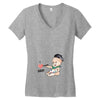Cute Baby Painter's Dad Love Women's V-Neck T-Shirt