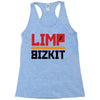 limp bizkit black logo Racerback Tank