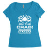 v t shirt inspired by deadliest catch   on the crab. Women's Triblend Scoop T-shirt