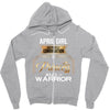 april girl is a perfect combination of princess and warrior Zipper Hoodie