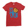 Love Cookie Monster Ladies Fitted T-Shirt