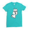 dog or fox Ladies Fitted T-Shirt