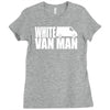 white van man funny Ladies Fitted T-Shirt