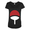 uchiha clan symbol crest   anime itachi sasuke naruto cosplay gift tee Maternity Scoop Neck T-shirt