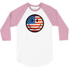 patriotic smiley face 3/4 Sleeve Shirt