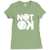 not ok baseball Ladies Fitted T-Shirt
