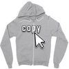 Copy Paste Matching Zipper Hoodie
