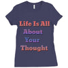 life is all Ladies Fitted T-Shirt