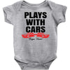 Plays With Cars Baby Bodysuit