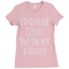 coffee tee Ladies Fitted T-Shirt