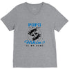 Pops is my Name Fishing Is My Game V-Neck Tee