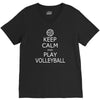 keep calm &amp; play volleyball V-Neck Tee