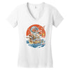 japanese world Women's V-Neck T-Shirt