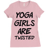 yoga girls are twisted Ladies Fitted T-Shirt