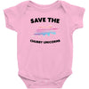 Save The Chubby Unicorns Baby Bodysuit