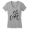 bike rider biker cyclist Women's V-Neck T-Shirt