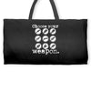 choose your weapon guitar Weekender Totes