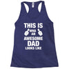 new daddy christmas funny Racerback Tank