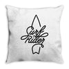 surf rider Throw Pillow