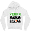 vegan because plant powered badass was not an offical tittle black Zipper Hoodie