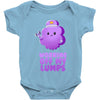 working off my lumps Baby Bodysuit