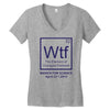 wtf outraged disbelief Women's V-Neck T-Shirt