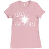 go green Ladies Fitted T-Shirt