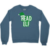 christmas head elf Crewneck Sweatshirt