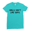 girls dont like boys Ladies Fitted T-Shirt