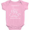 happiness is being loved by a cat Baby Onesie