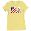 usa 4th of july Ladies Fitted T-Shirt