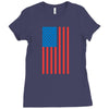 american flag Ladies Fitted T-Shirt