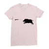 boar hunting Ladies Fitted T-Shirt
