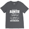 I&rsquo;m Called Auntie Because I&rsquo;m Way Too Cool To Be Called Grandma V-Neck Tee