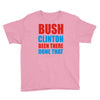 bush clinton large Youth Tee