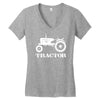 tractor driver for farmer and construction worker Women's V-Neck T-Shirt