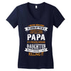 Super Cool Papa Of A Freaking Awesome Daughter Women's V-Neck T-Shirt
