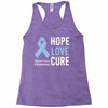 hope love cure stomach cancer awareness Racerback Tank