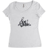 LOOK BEAUTY Women's Triblend Scoop T-shirt