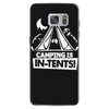 white ink camping is in tents funny Samsung Galaxy S7 Case